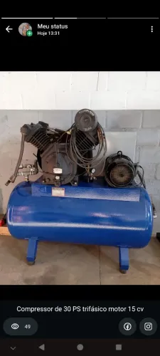 Compressor 30PS Trifásico motor Cv<br>Campinas SP <br>Contato *
