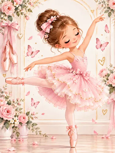 QUADRO DECOTATIVO INFANTIL - BAILARINA