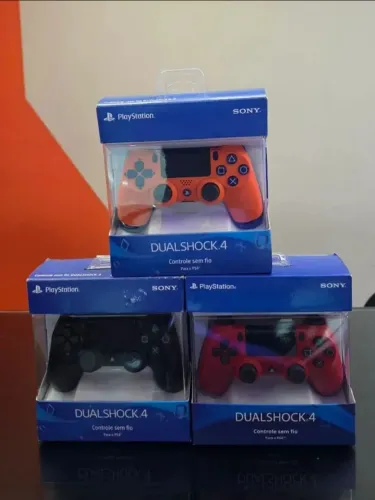 Controle ps4 sem fio de várias cores