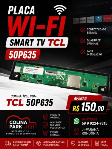Placa Wi-Fi Smart Tv TCL 50P635