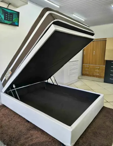 Cama Baú casal + colchão Molas