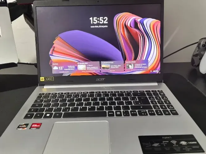 Notebook Acer Aspire 5 / Ryzen 7 5700u / 16gb RAM / 512gb Armazenamento