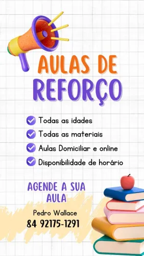 AULAS DE REFORÇO