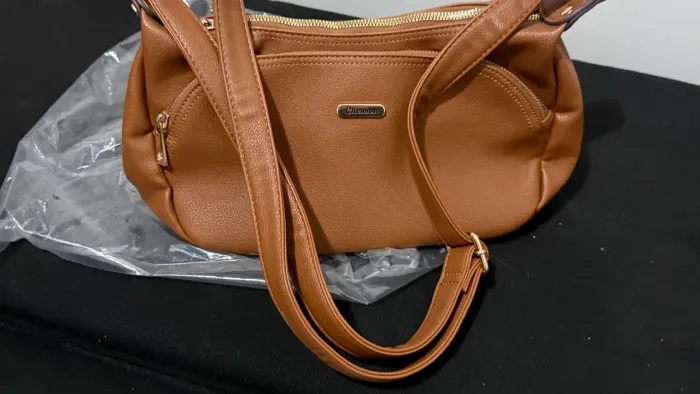 Bolsa de Couro chenson caramelo nova