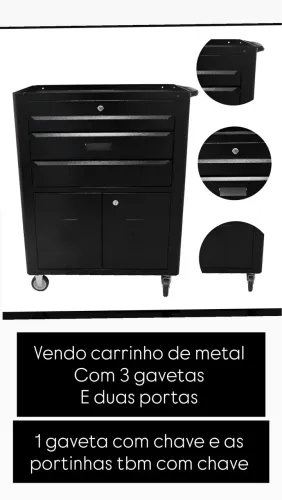 Carrinho auxiliar metal