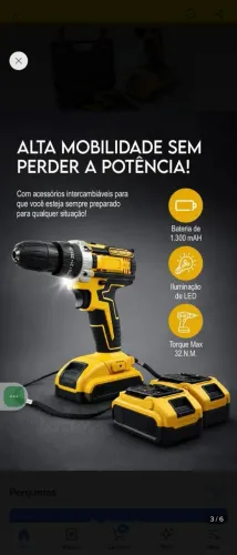 Parafusadeira 48v portátil (Somente venda Online) link na descrição