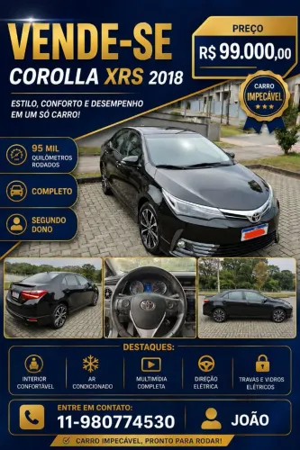 Toyota Corolla XRS 2.0 Flex 16V Aut. 2018