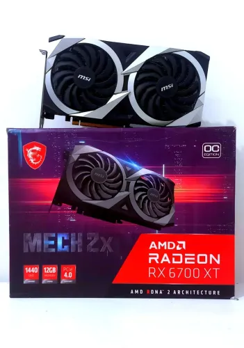 RX 6700XT MSI Mech 2X 12GB GDDR6 192 BITS Na Caixa a mais barata!