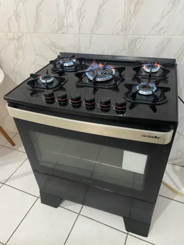 Fogão mueller 5 bocas mesa de vidro