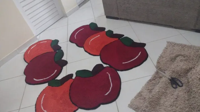 tapete frufru para cozinha