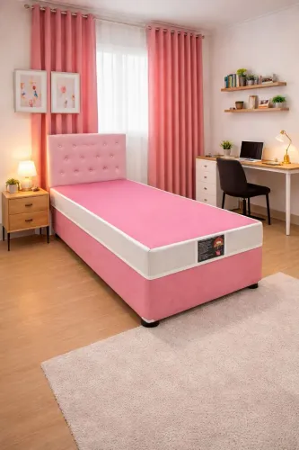 ? Cama de Solteiro Rosa Charmosa e Elegante! ?