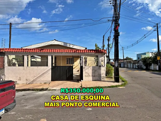Casa 2 Quartos com Ponto Comercial na Rua Principal em Nova Cidade px Bemol Camapuã