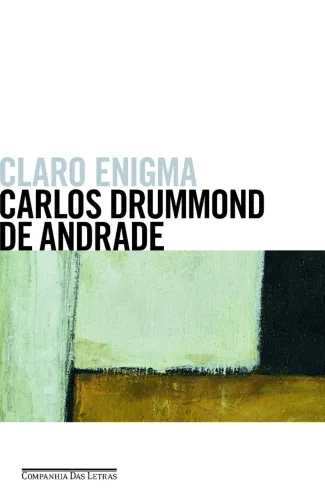 Livro Claro Enigma - Carlos Drummond