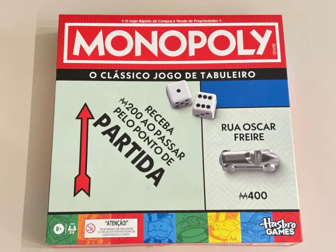 Jogo de tabuleiro Monopoly Hasbro | Receba em até 24hrs - OLX Flash