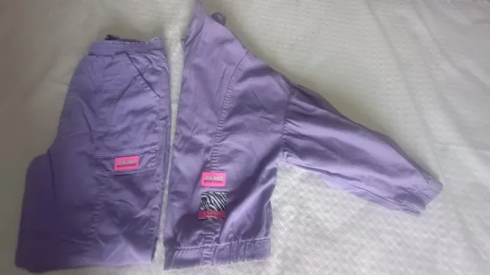 Conjunto animê jogger jaqueta lilás