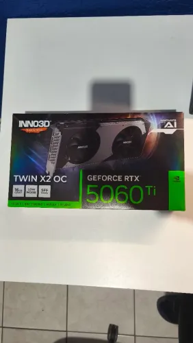 Placa de vídeo RTX 5060 TI 16GB INNO3D RAY TRACING 4K