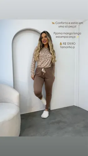 Pijama longo tamanho p