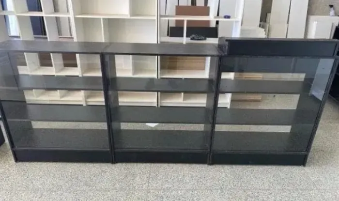 BALCÃO CAIXA + BALCÃO VITRINE - KIT 100% MDF