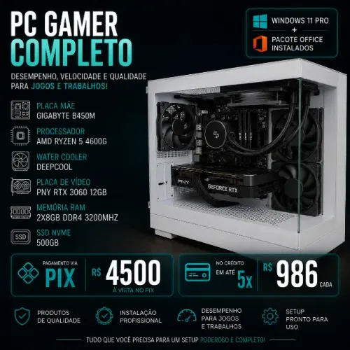 Pc Gamer Completo gráficos Ultra 