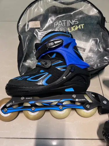 Patins Oxer Light - In Line - Fitness - ABEC 7 - Ajustável!