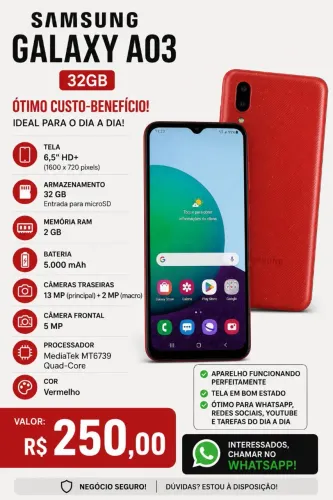 Celular Samsung A02 34GB