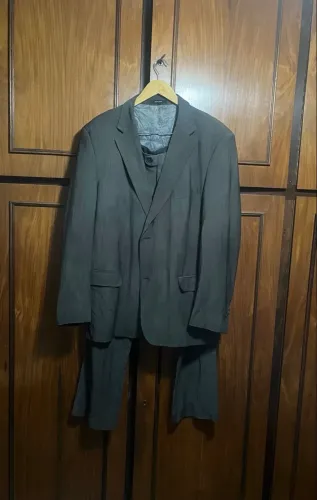 Conjunto Blazer + Calça Zara Cinza Tam. 48
