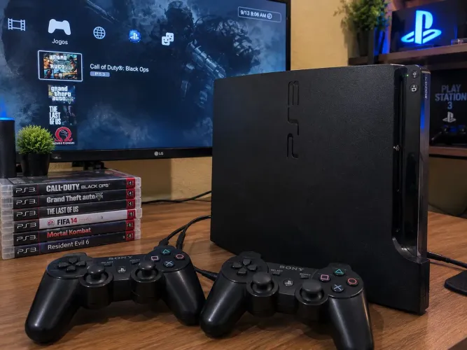 Ps3 slim completo com garantia