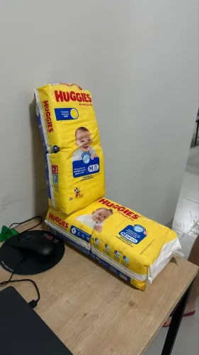 Fraldas Huggies Proteção Dia tamanho M - LACRADAS