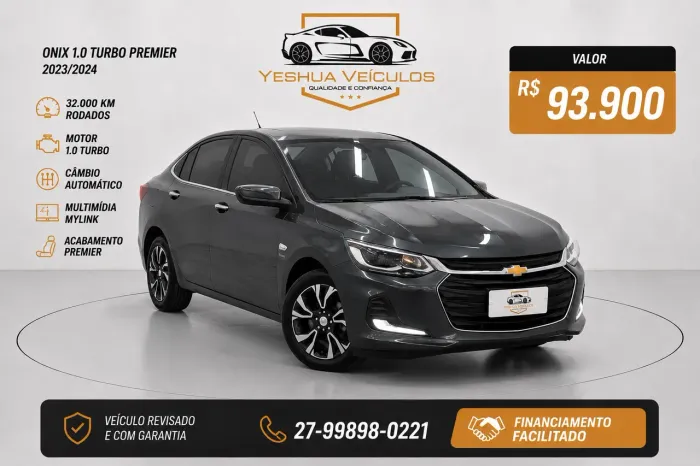 Chevrolet Onix Sedan Plus Premier 1.0 12V TB Flex Aut. 4P 2024