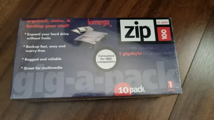 Pack de 10 zipdisks para zipdrive iomega colecionador raridade