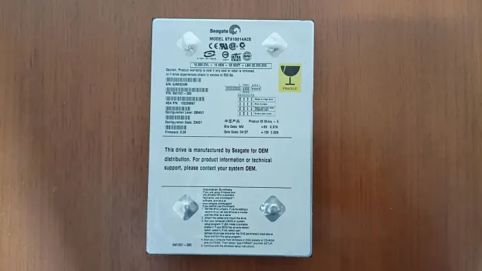 HD IDE 10GB SEAGATE
