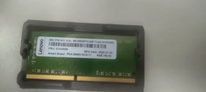 Memórias RAM DDR4 4GB 2666MHz PC4-Lenovo