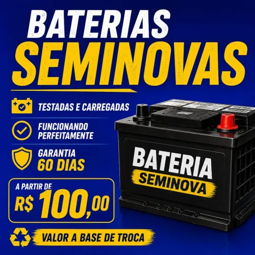 Bateria Seminovas - Testada e carrega com garantia