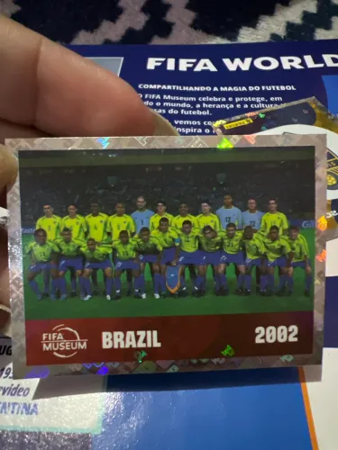 Figurinha seleção brasileira 2002