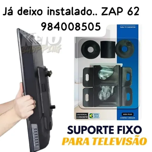 Suporte de Tv Pix de 10 a 85 polegadas fixo