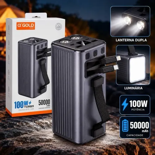 Carregador portátil 50000mAh Power Bank turbo 100W carrega StarLink mini