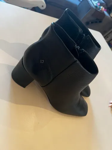 bota cano baixo capodarte couro legítimo salto bloco 37