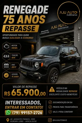 Jeep Renegade Sport 2.0 4X4 TB Diesel Aut. 2017