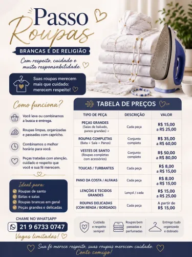 Passo Roupas | Atendimentos por Agendamento 