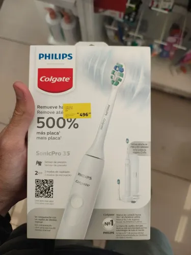 Escova de Dente Elétrica Sônica Philips Colgate Sonic Pro 35 Branca