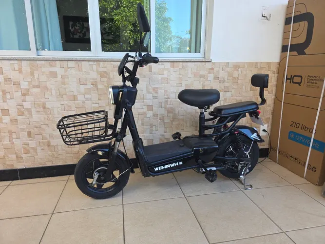 Bicicleta Elétrica Wehawk 500w aceito cartão de crédito
