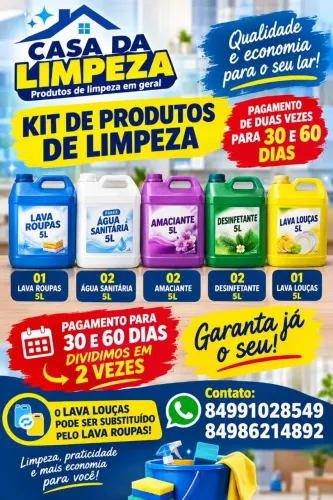 Produtos de limpeza para sua casa
