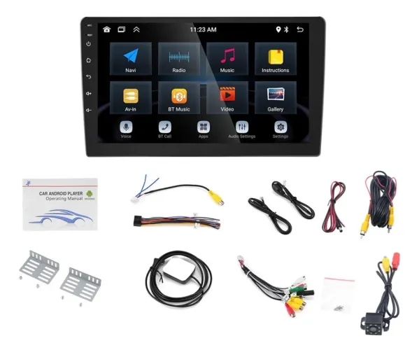 Central Multimidia 10" Android 13 Apple CarPlay Android Auto