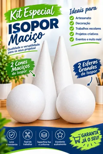Esfera de isopor para Artesanato
