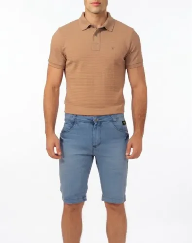 Kit Camisa Polo e Bermuda Jeans 40