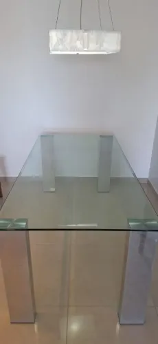 MESA DE VIDRO 2 X 1 METRO POR 390,00 APENAS DINHEIRO OU PIX