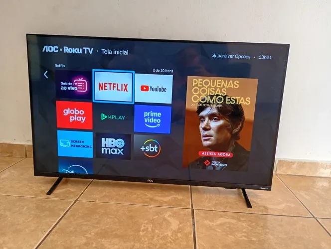 Vendo essa tv da AOC Roku 43 polegadas smart