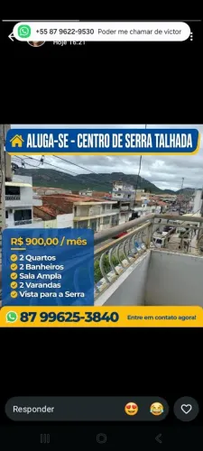 ALUGA-SE APARTAMENTO NO CENTRO DE SERRA TALHADA