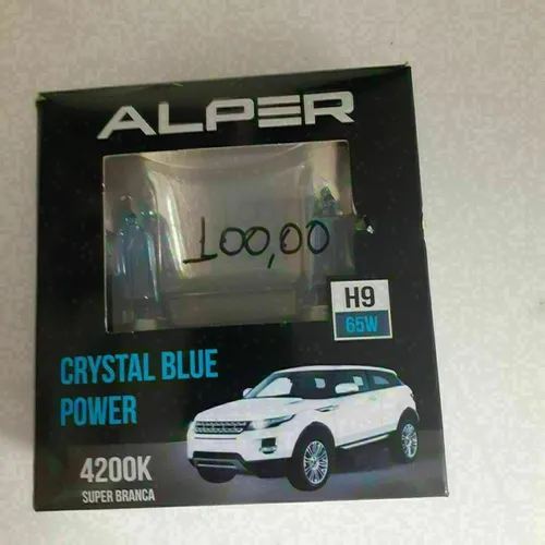 Lâmpada Alper. H-9. Super Branca.nova. instalada.