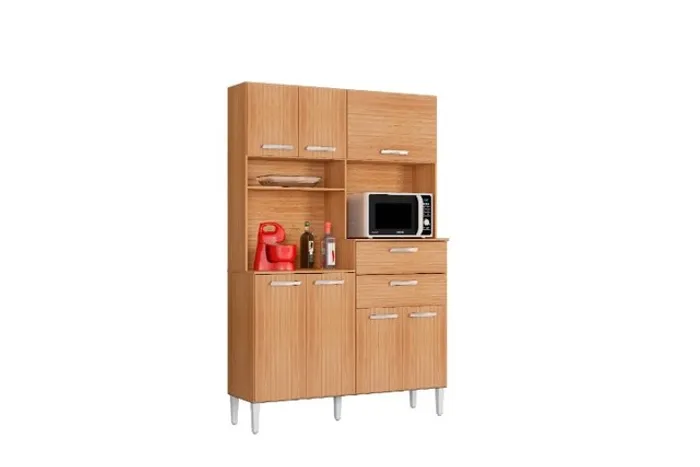 Kit Cozinha Flavia 7Pts 2Gvs Damasco Poq - Frete Grátis - 10x S/ Juros - Receba Hoje